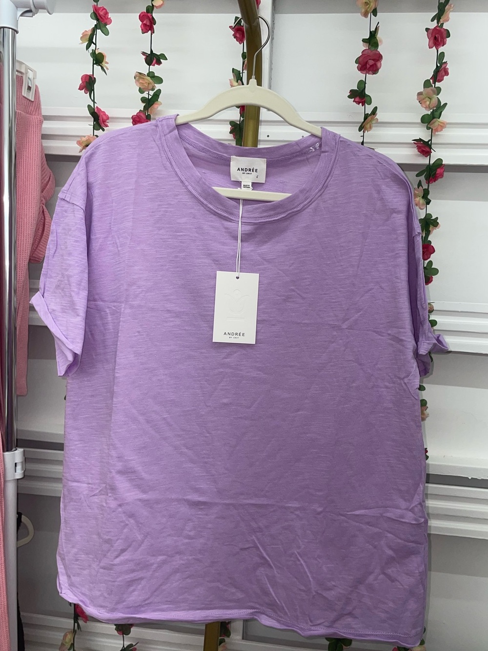Andre by Unit- Lavender Oversized Tee - Picture 2 of 3